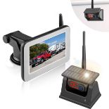 RRP £91.32 Wireless Backup Camera for Car Solar Wifi Magnetic Camera for iPhone