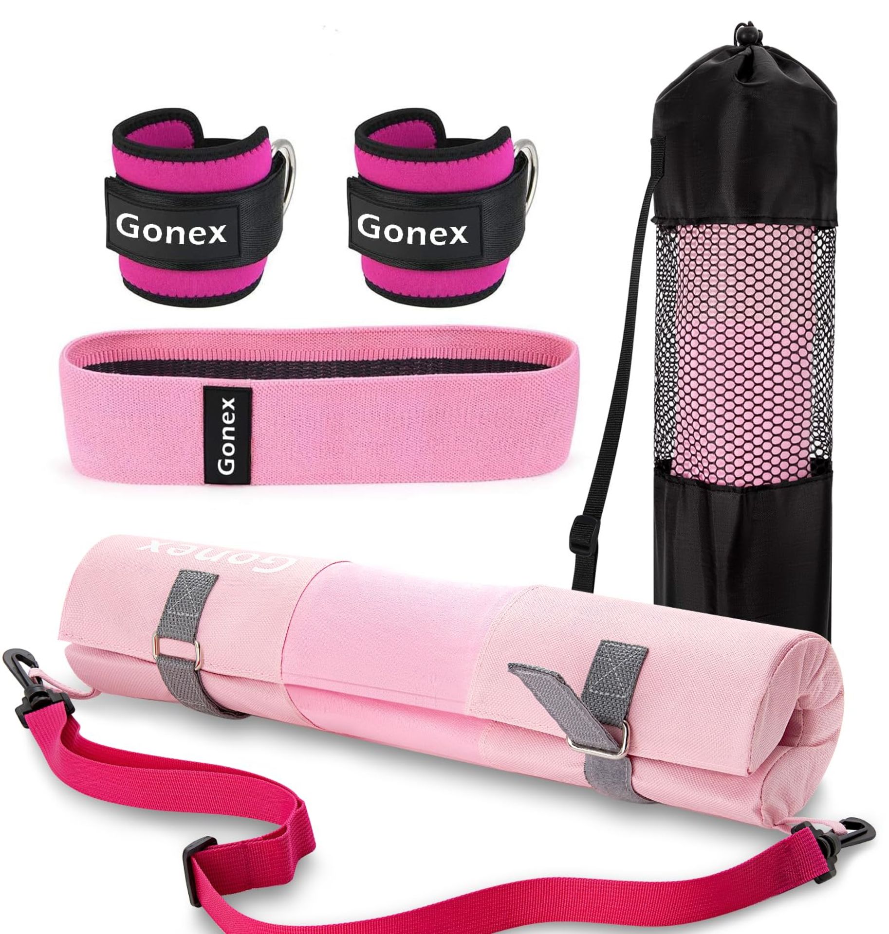 RRP £27.39 Gonex Barbell Pad Set for Squats Hip Thrusts Upgraded