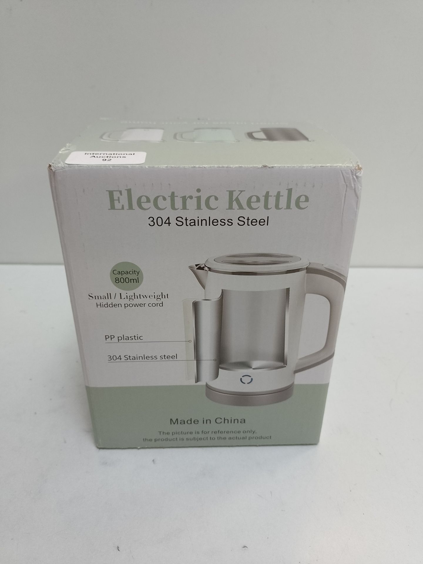 RRP £41.09 HotTopStar 0.8L Portable Mini Electric Kettle Stainless - Image 2 of 2