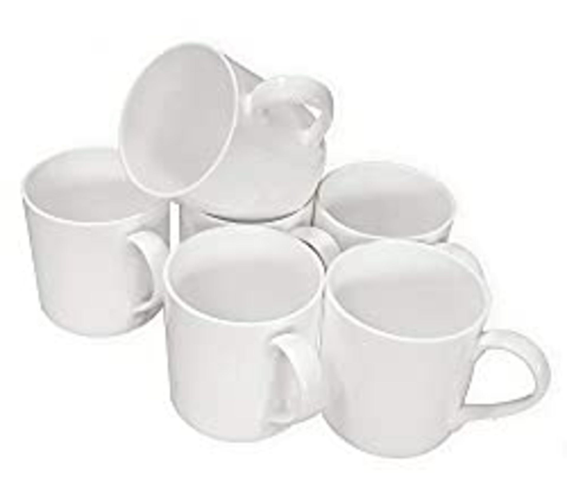 RRP £28.52 Set of 6 Large Balmoral Bone China Mugs Cups Gift Boxed