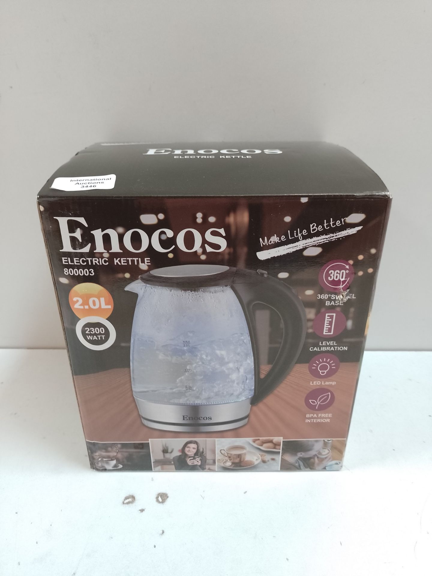 RRP £22.82 Enocos Electric Kettle - Image 2 of 2