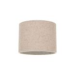 RRP £22.26 Contemporary and Stylish Natural Linen 8" Drum Lamp