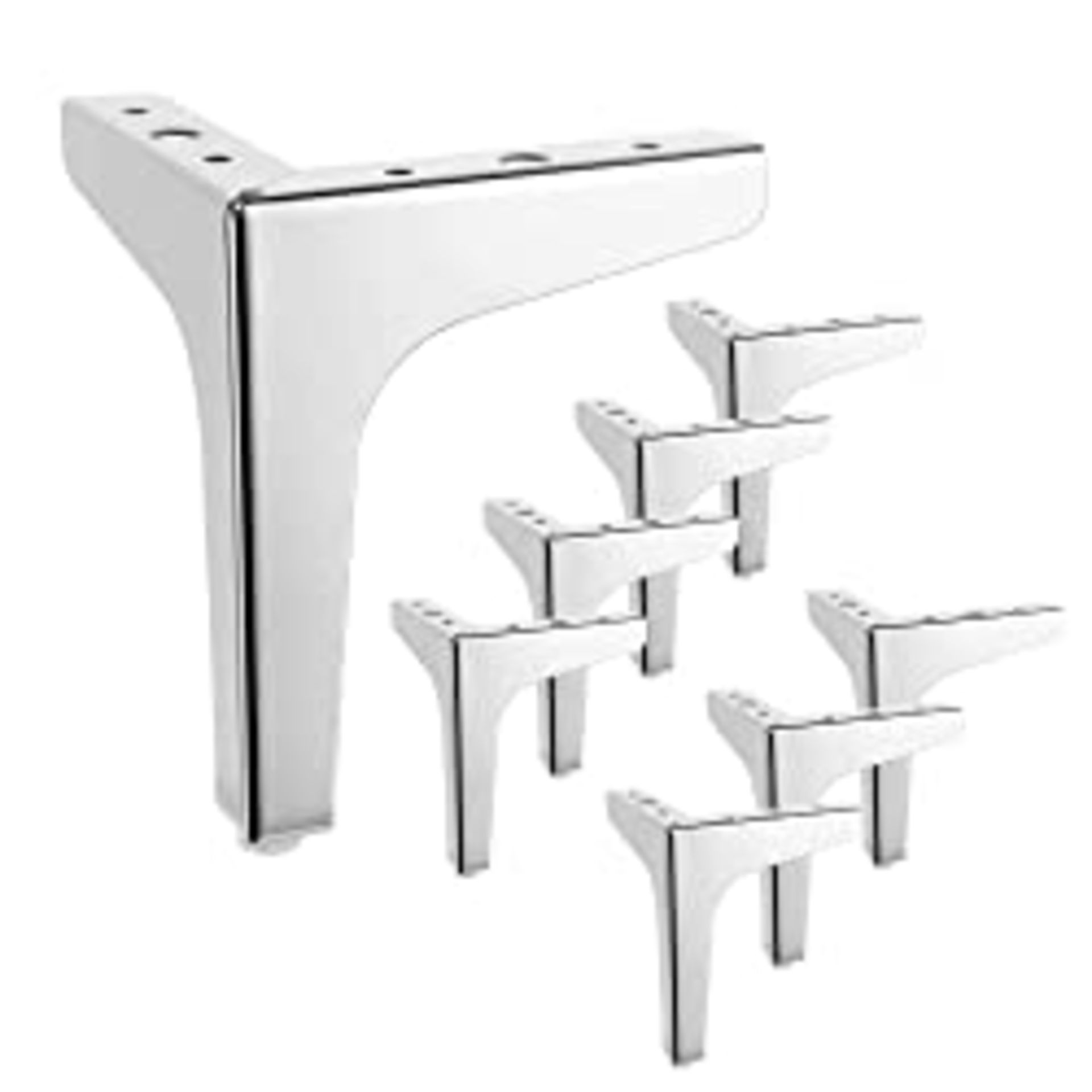 RRP £19.40 YOUNTHYE 8PCS Metal Furniture Legs 15cm