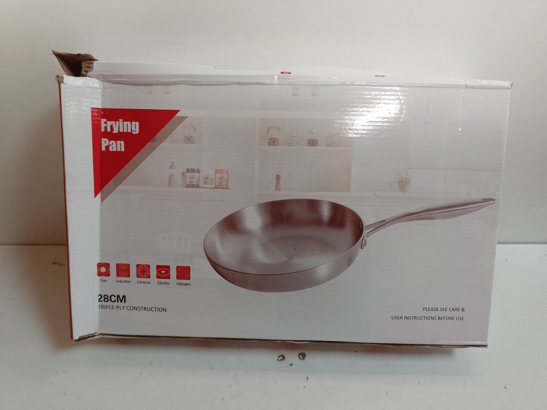 RRP £34.24 Lio SHAAR Stainless Steel Frying Pan 11 Inch 28cm Fry - Image 2 of 2