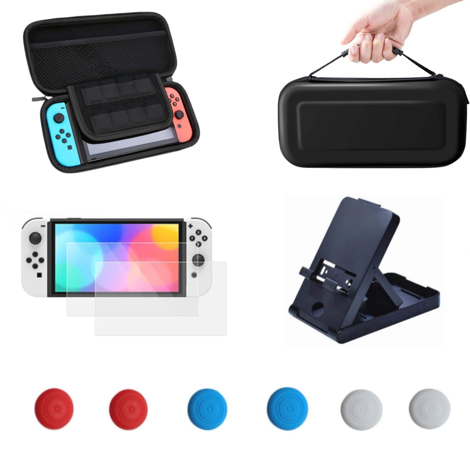 RRP £9.12 BRAND NEW STOCK Carry Case Compatible with Nintendo Switch OLED with Pockets for Games Ca
