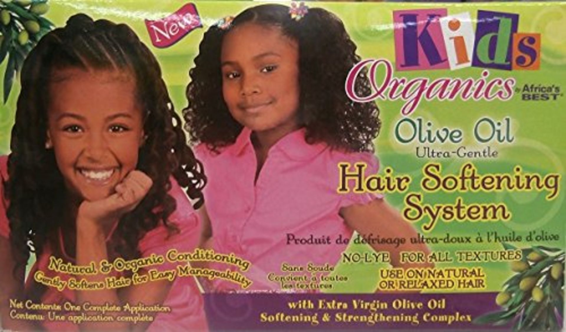 RRP £10.84 Africa's Best Kids Organics Olive Oil Gentle Hair Softening System