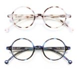 RRP £18.25 TISHUI 2 Pack Round Reading Glasses Blue Light Blocking