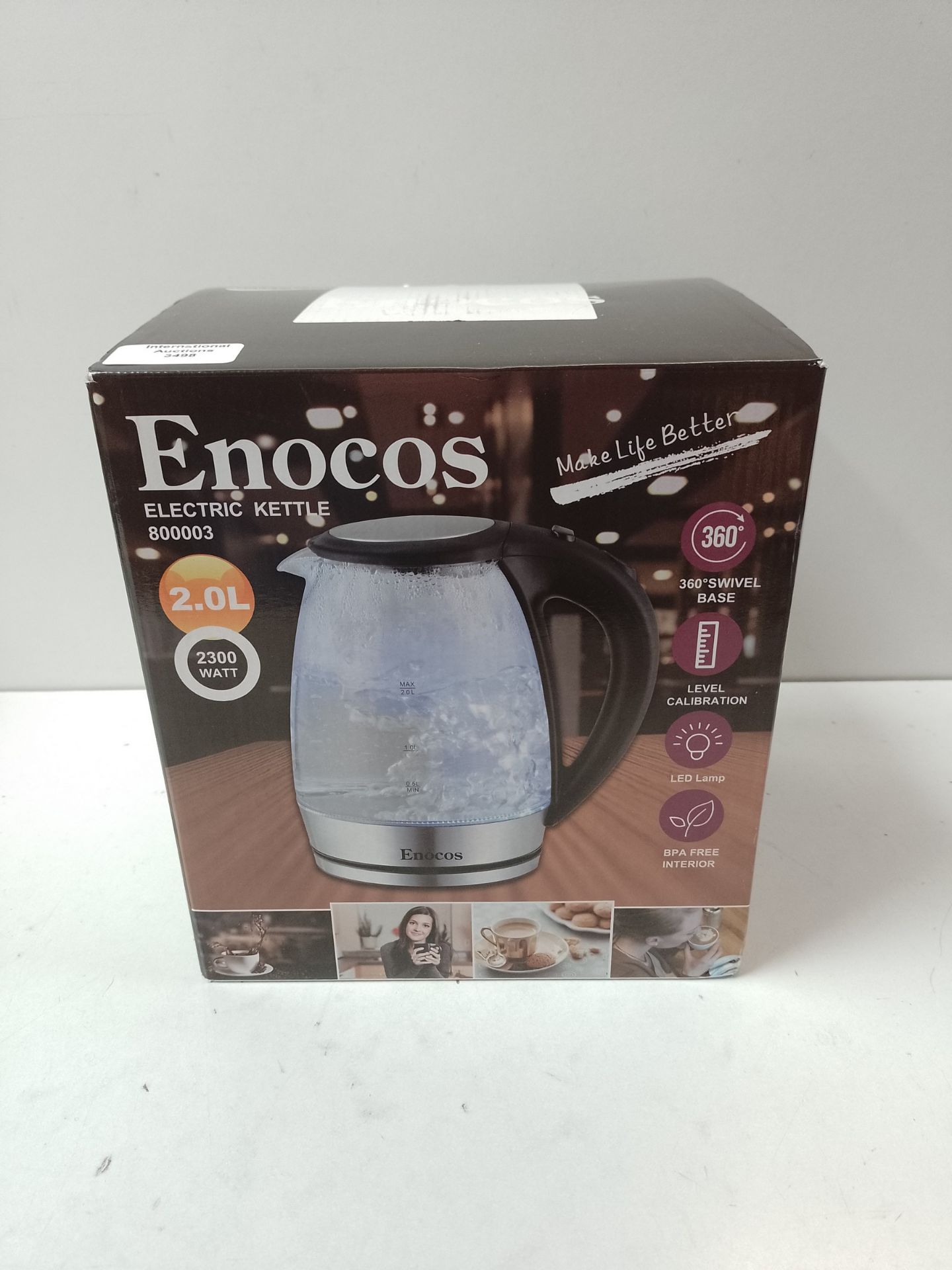 RRP £22.82 Enocos Electric Kettle - Image 2 of 2