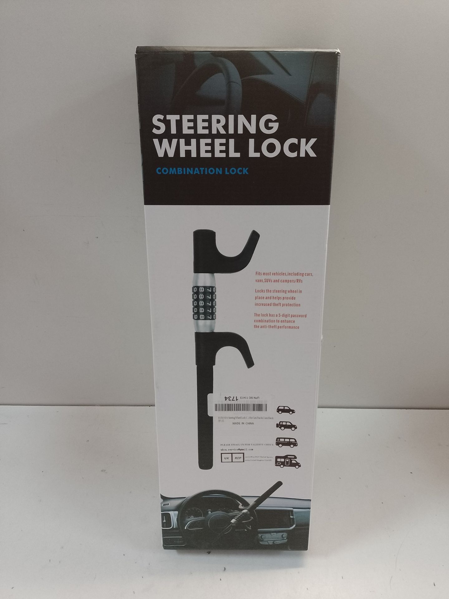 RRP £45.65 YUFANYA Steering Wheel Lock - Image 2 of 2