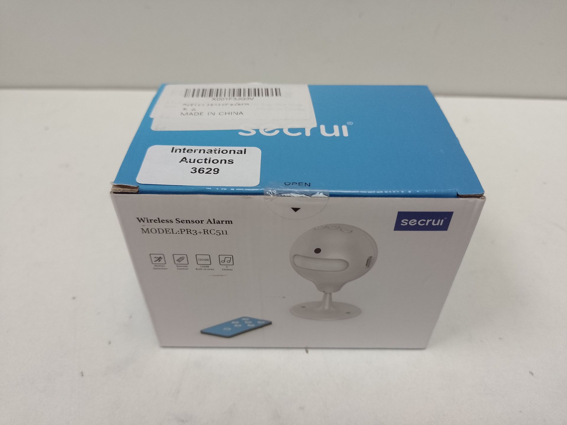 RRP £11.40 SECRUI Motion Sensor Alarm with Siren - Image 2 of 2