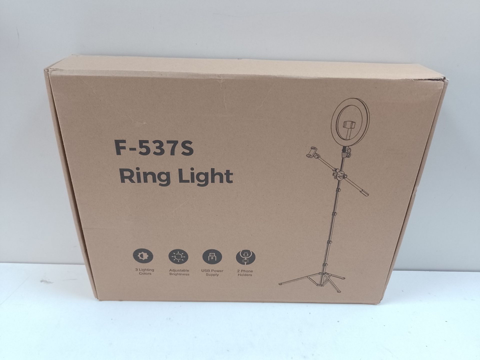 RRP £46.57 LUXSURE Ring Light with Tripod Stand & Phone Holder - Image 2 of 2