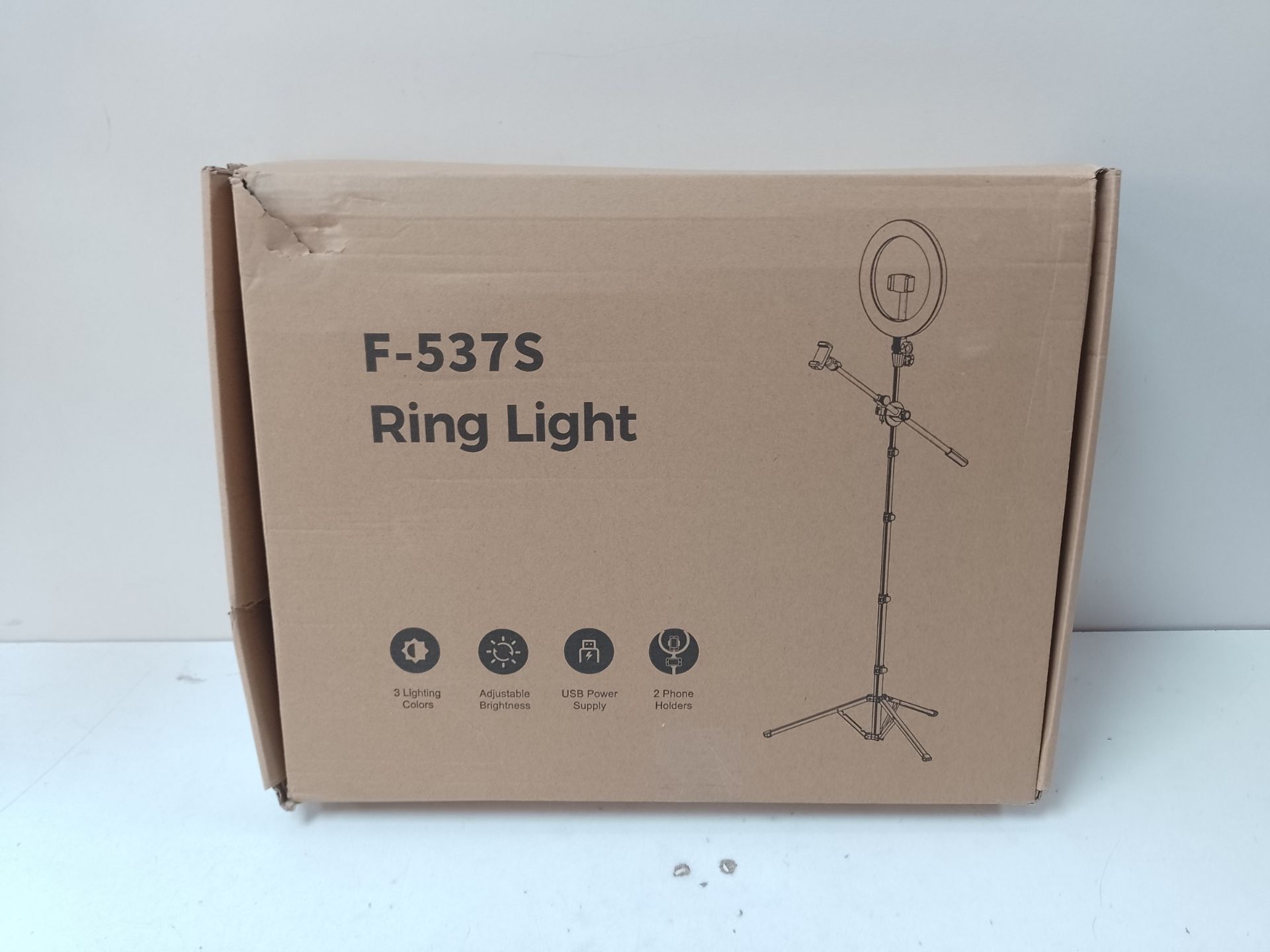 RRP £46.57 LUXSURE Ring Light with Tripod Stand & Phone Holder - Image 2 of 2