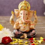 RRP £18.25 TIED RIBBONS Ganesh Statue for Car Dashboard | Resin