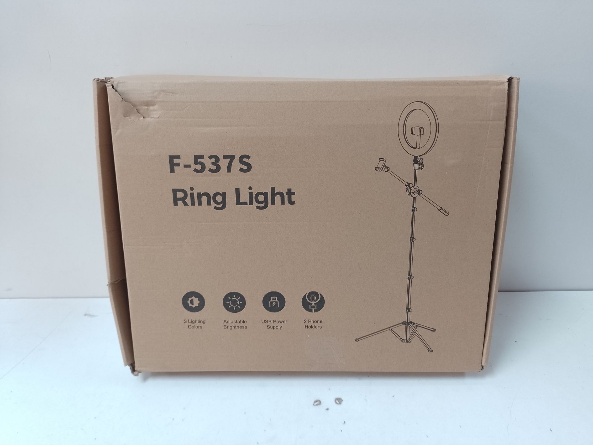 RRP £46.57 LUXSURE Ring Light with Tripod Stand & Phone Holder - Image 2 of 2