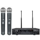 RRP £184.94 Phenyx Pro Wireless Microphone System Dual Wireless Mics