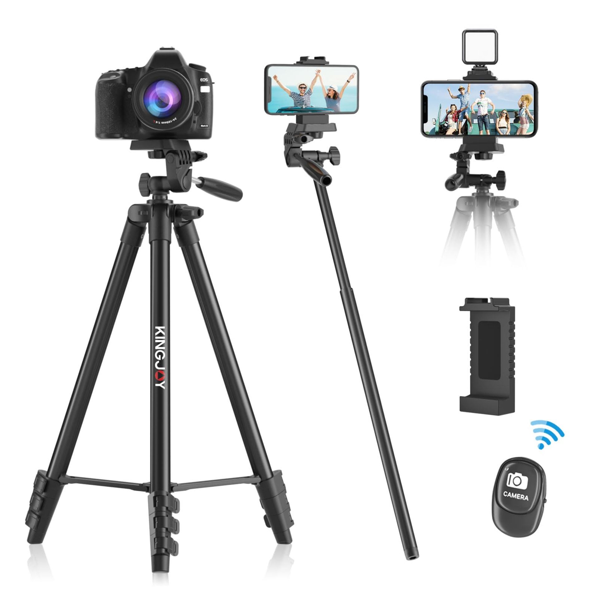 RRP £22.62 KINGJOY 71'' Camera Phone Tripod & Selfie Stick with