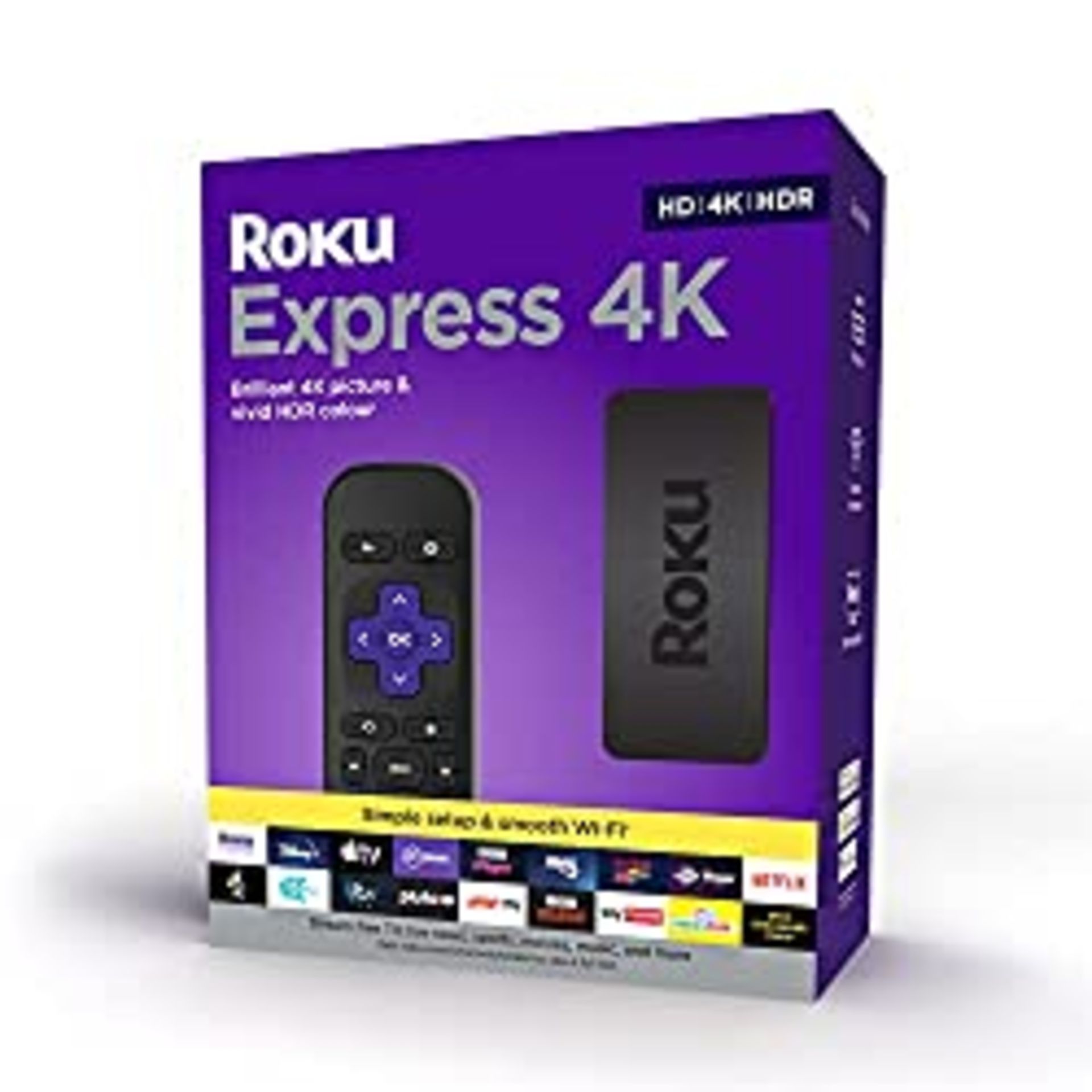 RRP £41.19 Roku Express 4K | HD/4K/HDR Streaming Media Player