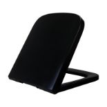 RRP £49.25 Fanmitrk Toilet Seat Black Duroplast