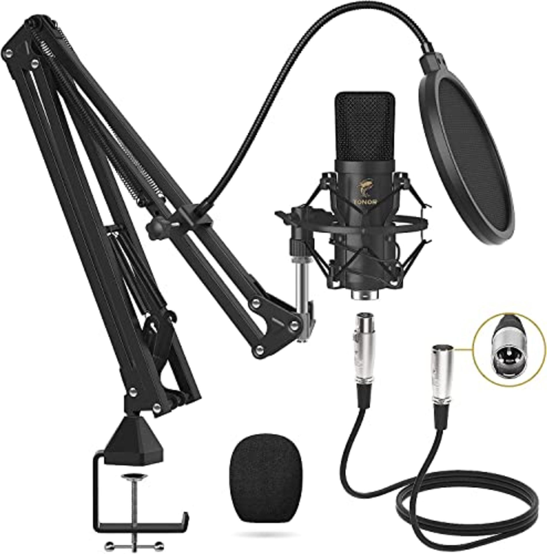 RRP £79.90 TONOR XLR Condenser Microphone Professional Cardioid