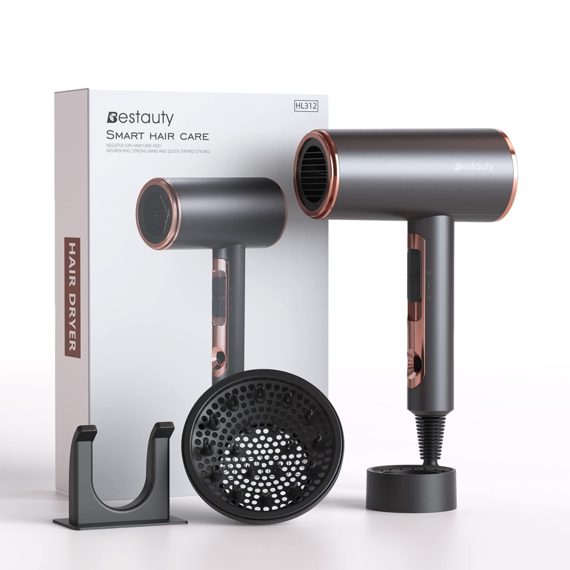 RRP £28.76 Bestauty 2000W Ionic Hairdryer