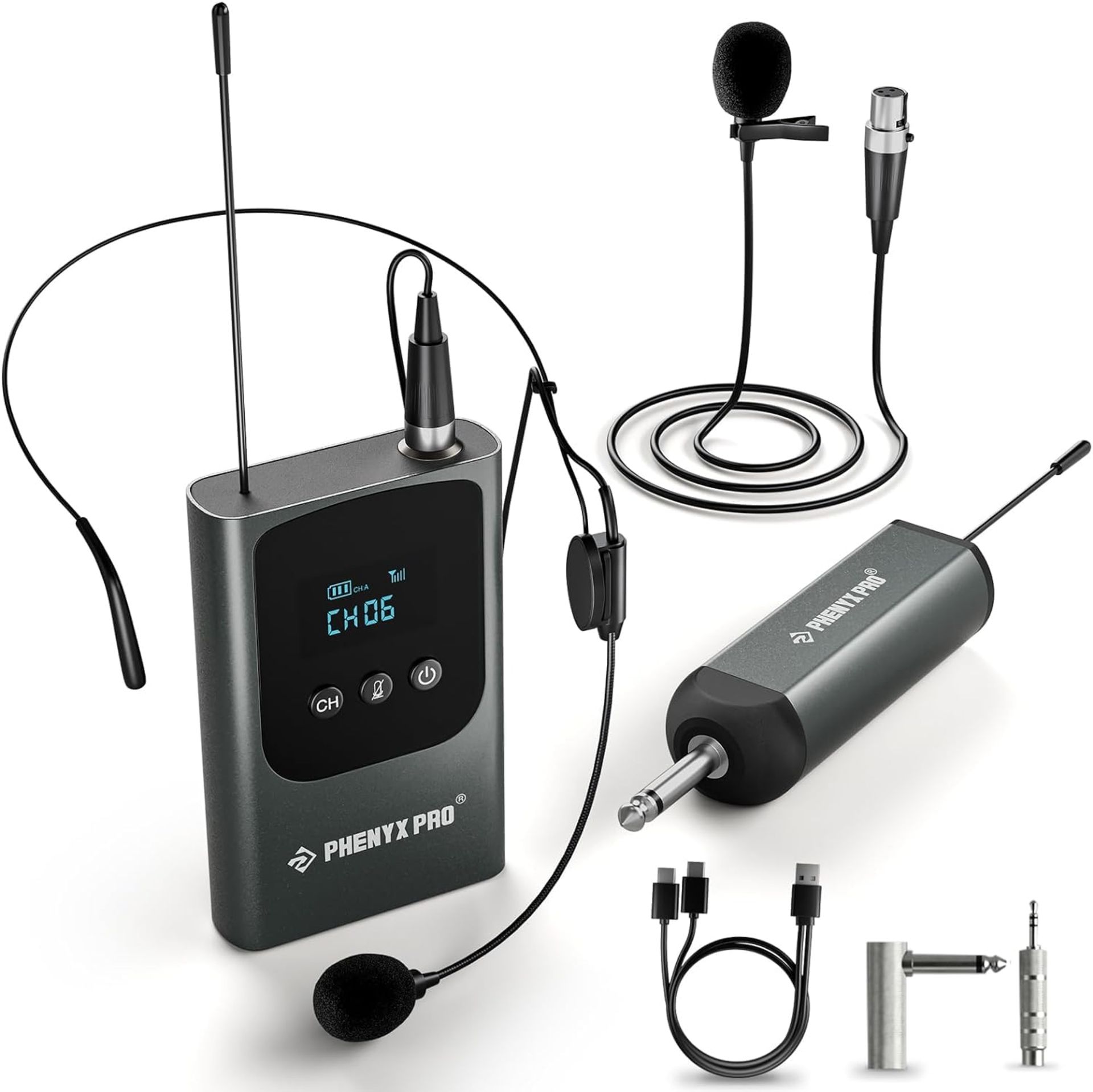 RRP £58.23 Phenyx Pro Single Digital Wireless Microphone System