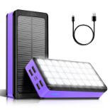 RRP £27.39 Portable Solar Charger 30000mAh