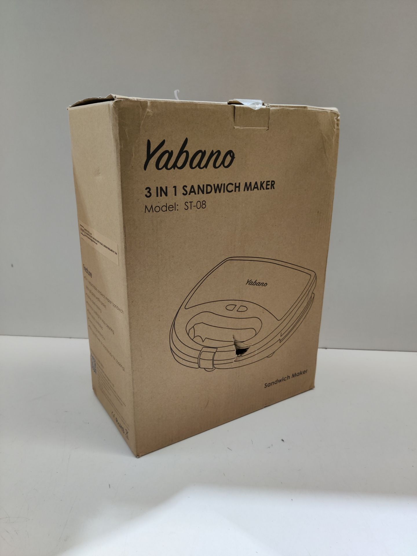 RRP £34.21 Yabano Sandwiches Toaster 3 in 1 Toastie Makers Waffle - Image 2 of 2