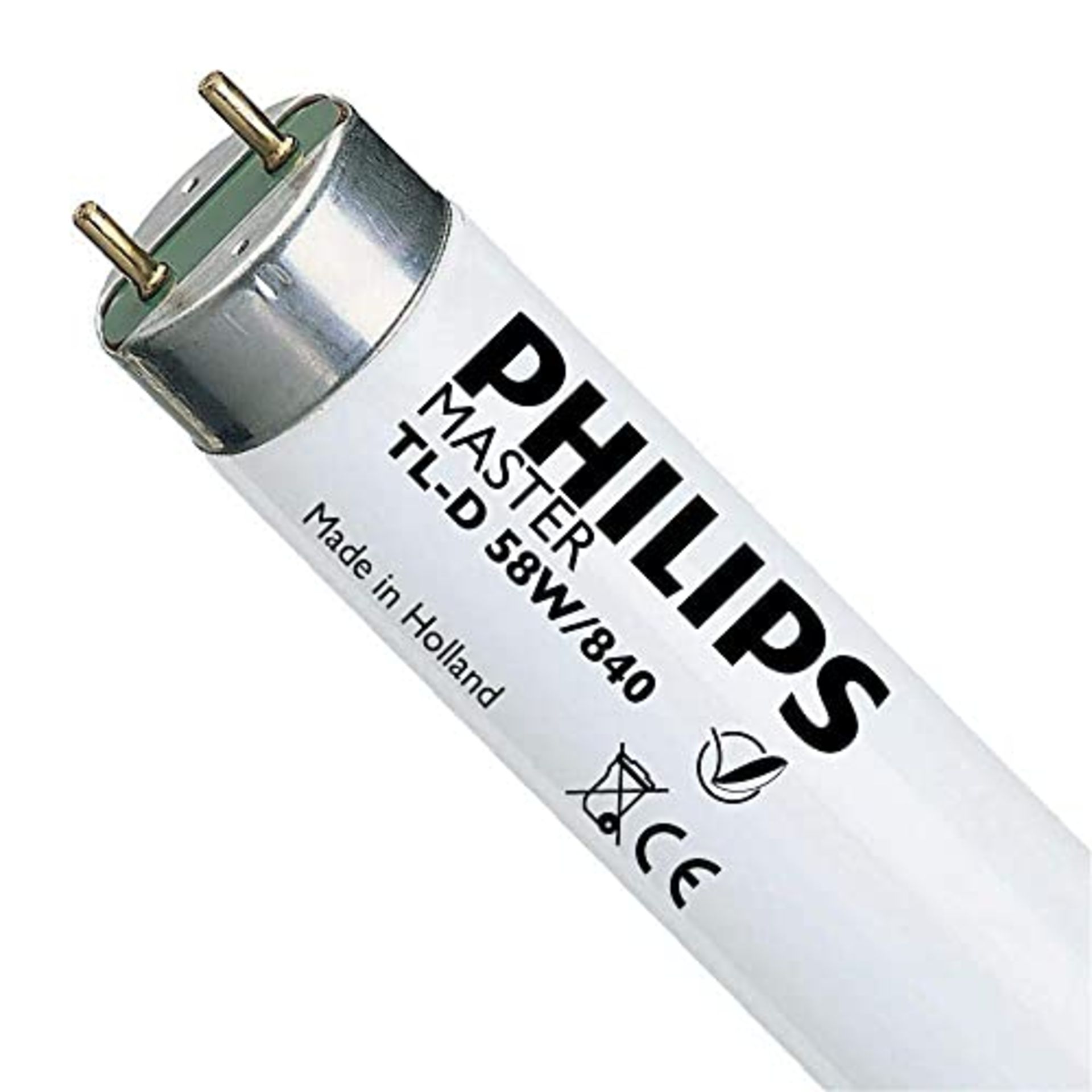 RRP £47.61 10 x Philips 58w - 5ft (1524mm) T8 Fluorescent tubes - Colour 840 - Cool White