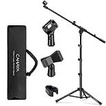 RRP £25.77 CAHAYA Tripod Boom Sheet Microphone Stand Metal Portable with Carrying Bag