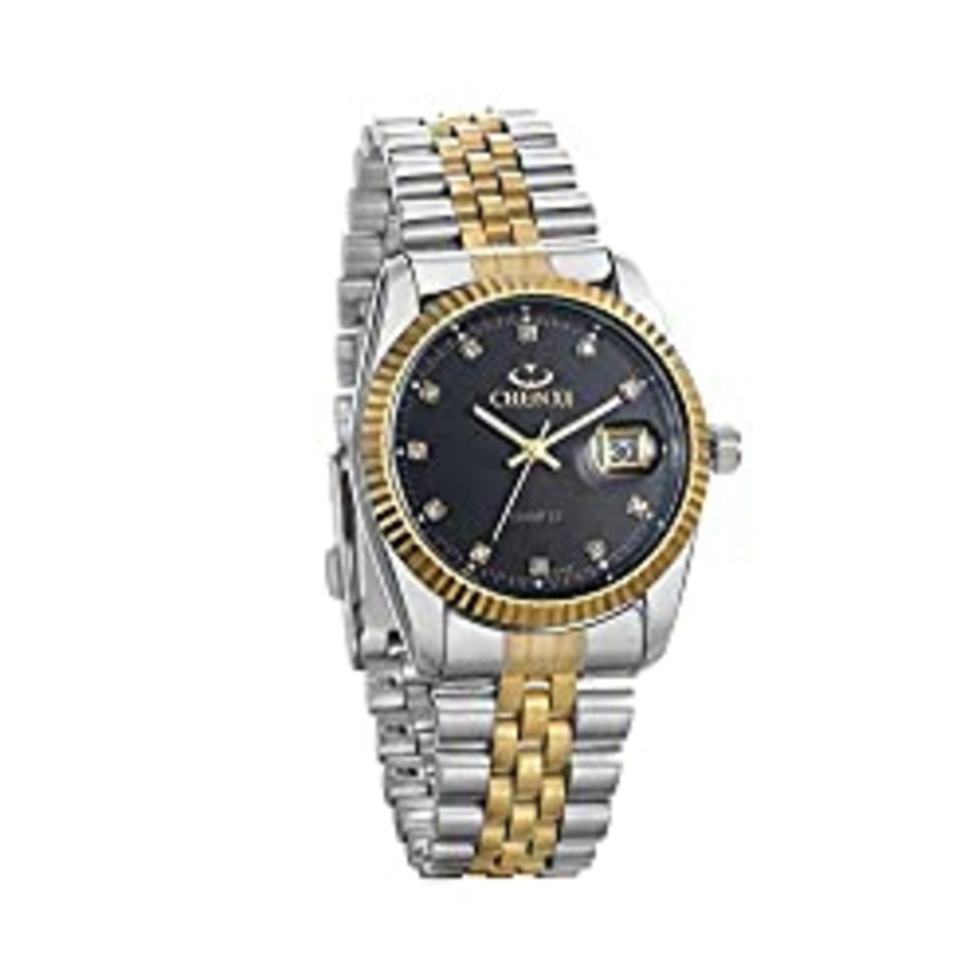 RRP £18.80 JewelryWe His and Her Matching Couple Watches Gold-Silver