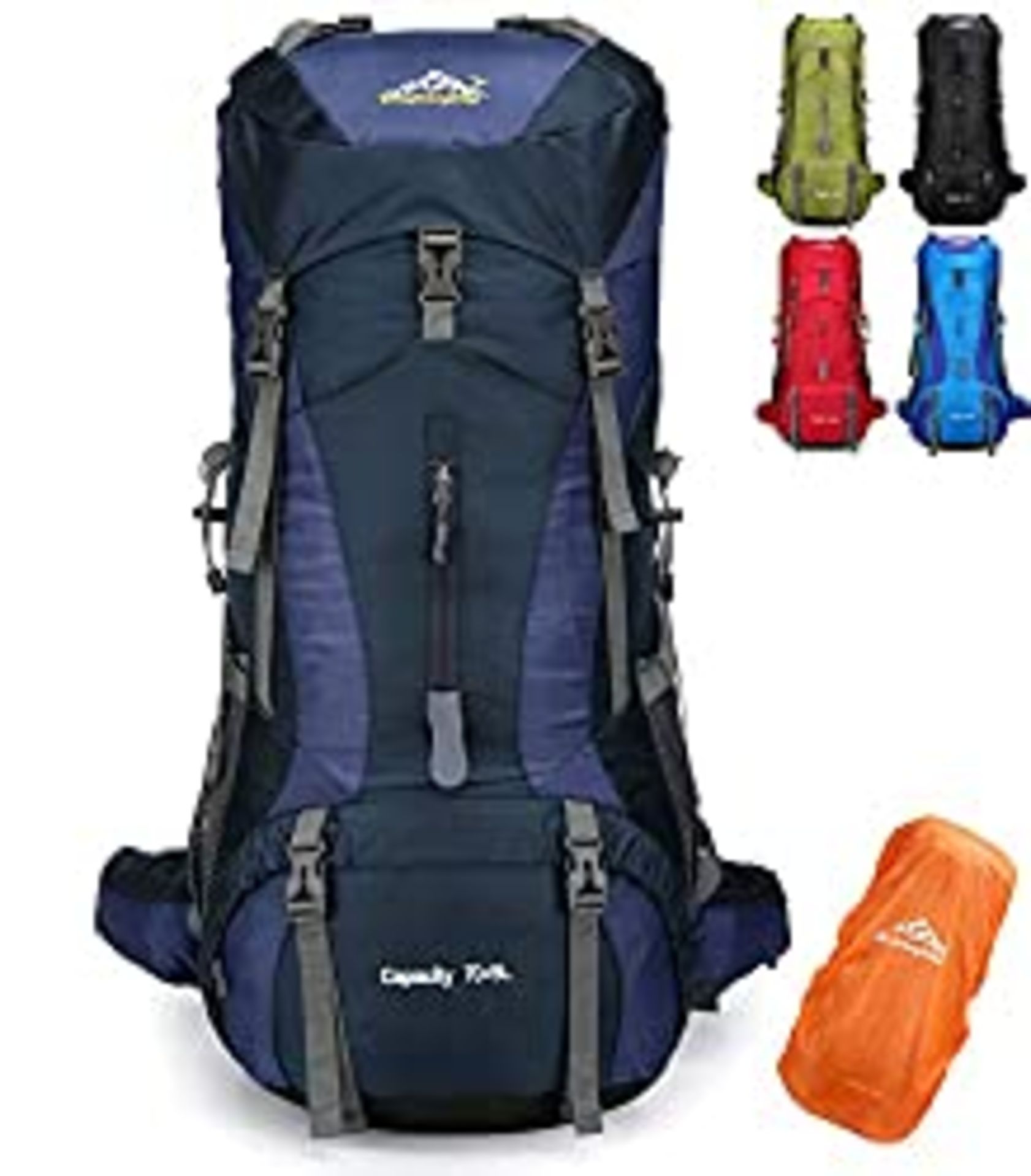 RRP £57.50 Doshwin 70L Large Backpack Camping Trekking Hiking