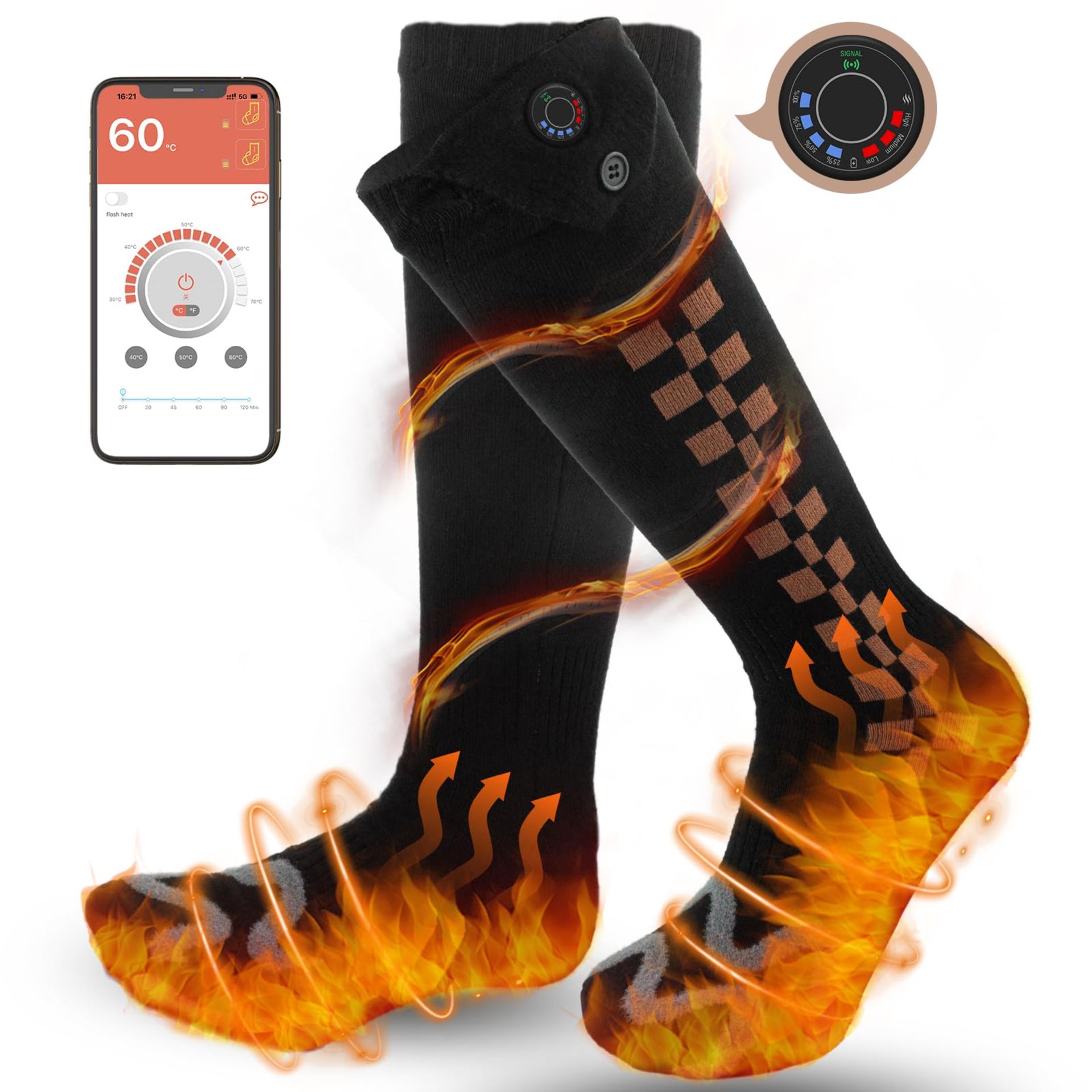 RRP £42.22 Electric Heated Socks