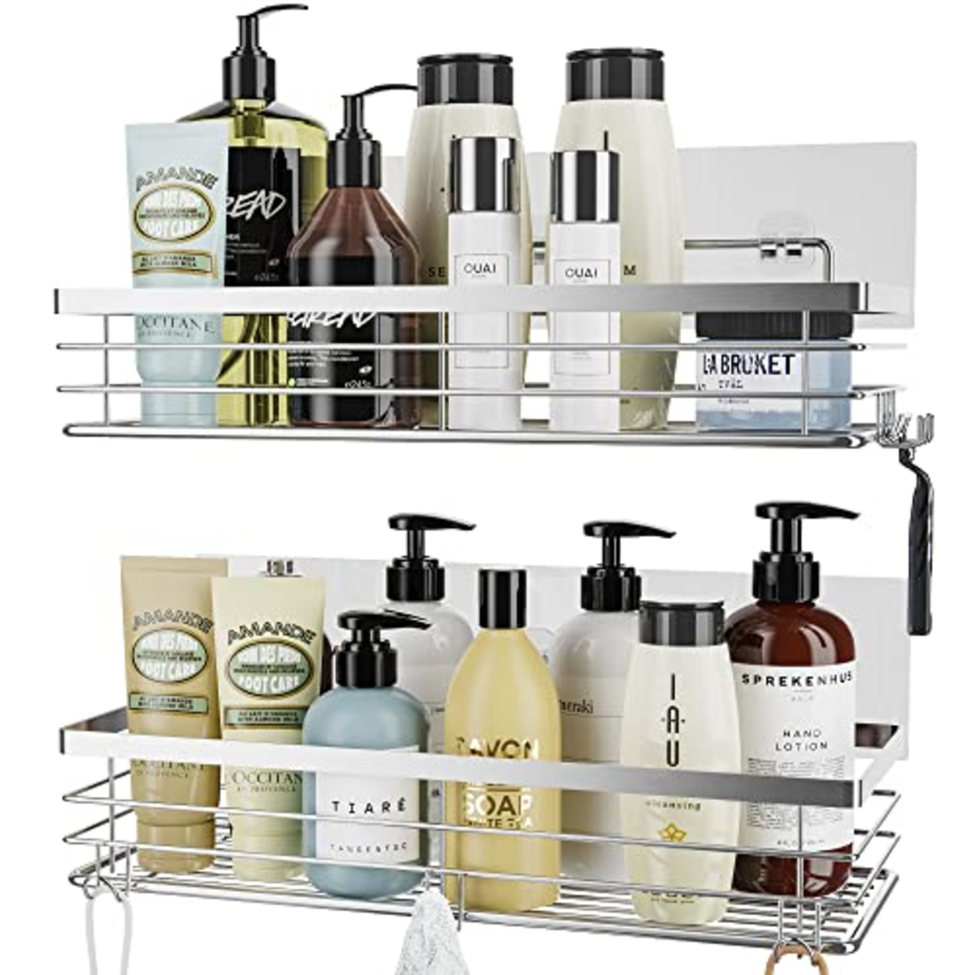 RRP £27.52 Orimade Shower Caddy Stainless Steel No Drilling Adhesive