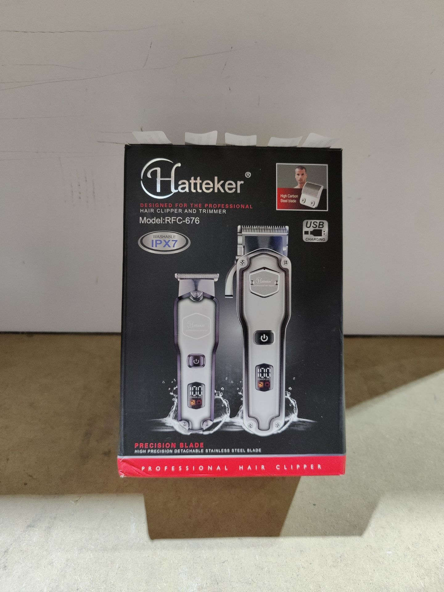 RRP £45.65 Hatteker Hair Clipper & Trimmer Set for Men IPX7 Waterproof - Image 2 of 2