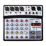 RRP £61.54 BOMGE 6 channel dj audio mixer with MP3 USB Bluetooth