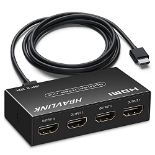 RRP £24.75 HDMI Splitter 1 in 4 Out 4K