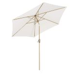 RRP £63.92 Sekey 2.7m Garden Parasol Umbrella/Durable Aluminum Parasol