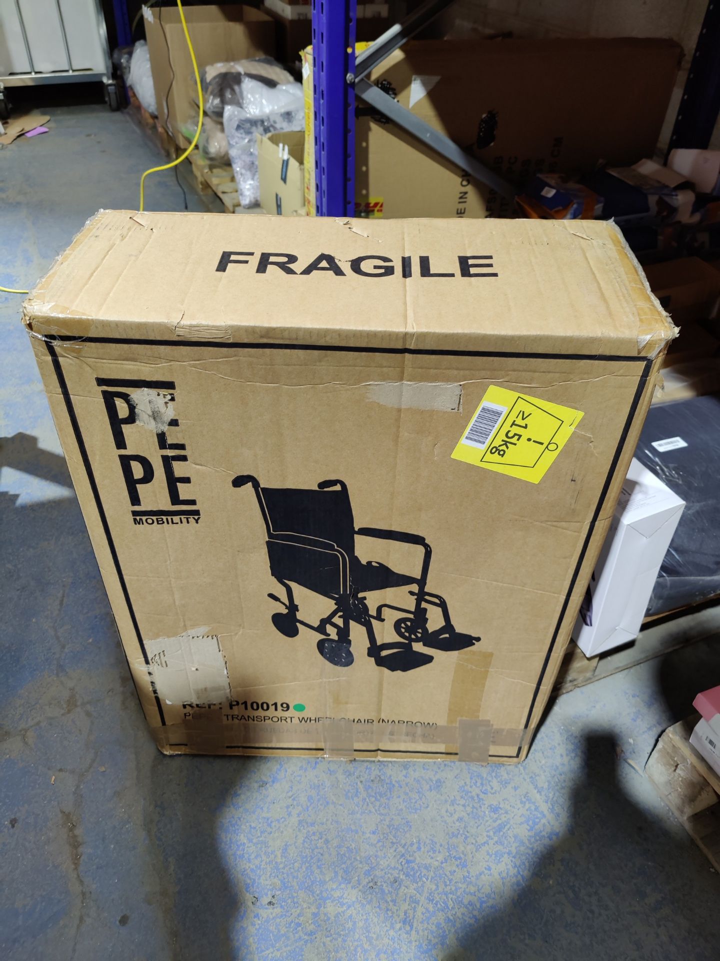 RRP £136.99 Pepe - Narrow Wheelchairs Folding Lightweight (Narrow seat 15") - Image 2 of 2