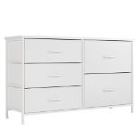 RRP £79.90 Nicehill White Dresser for Bedroom with 5 Drawers