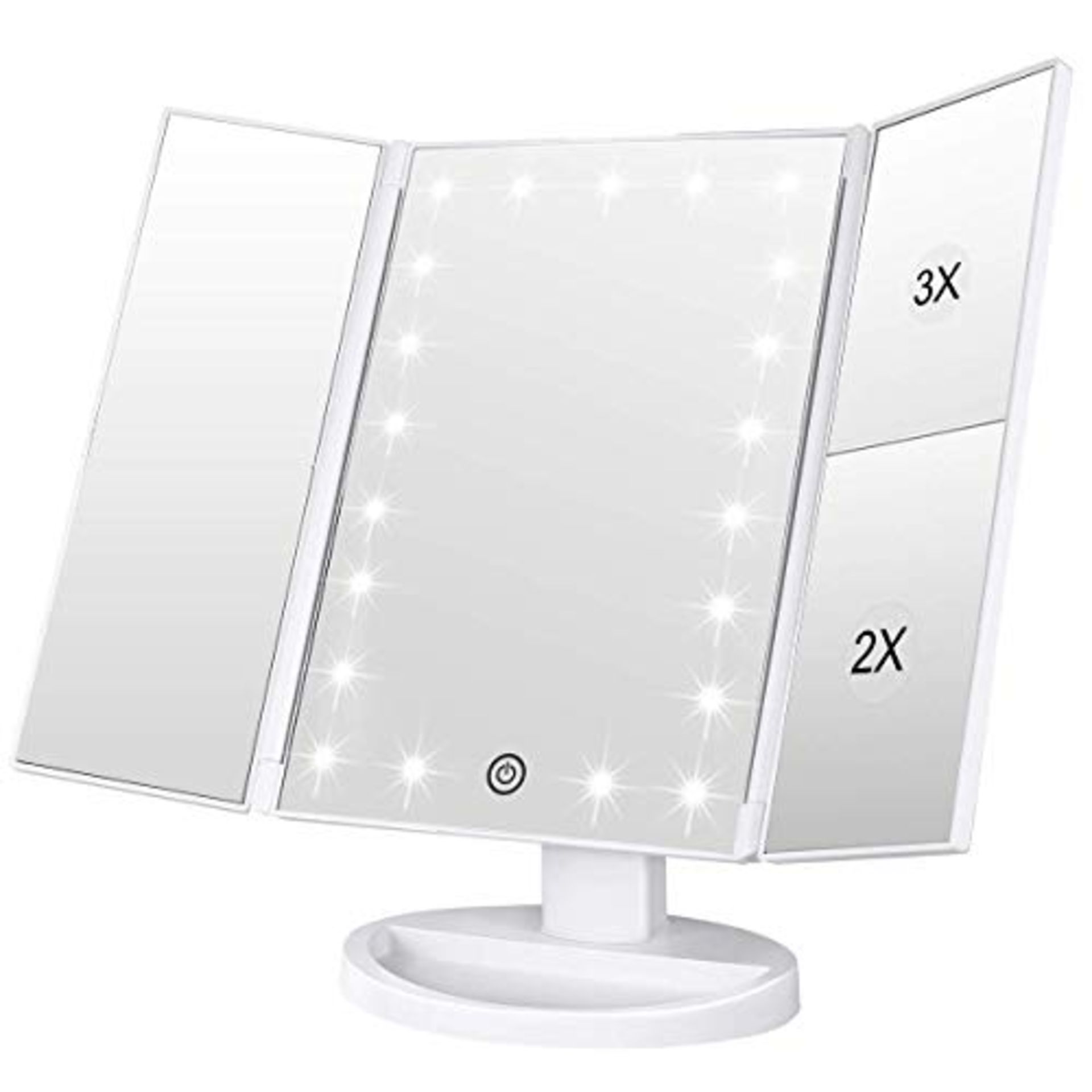 RRP £22.80 WEILY Makeup Mirror with 21 Natural LED Lights