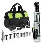 RRP £71.91 WORKPRO Electric Cordless Ratchet Wrench Set