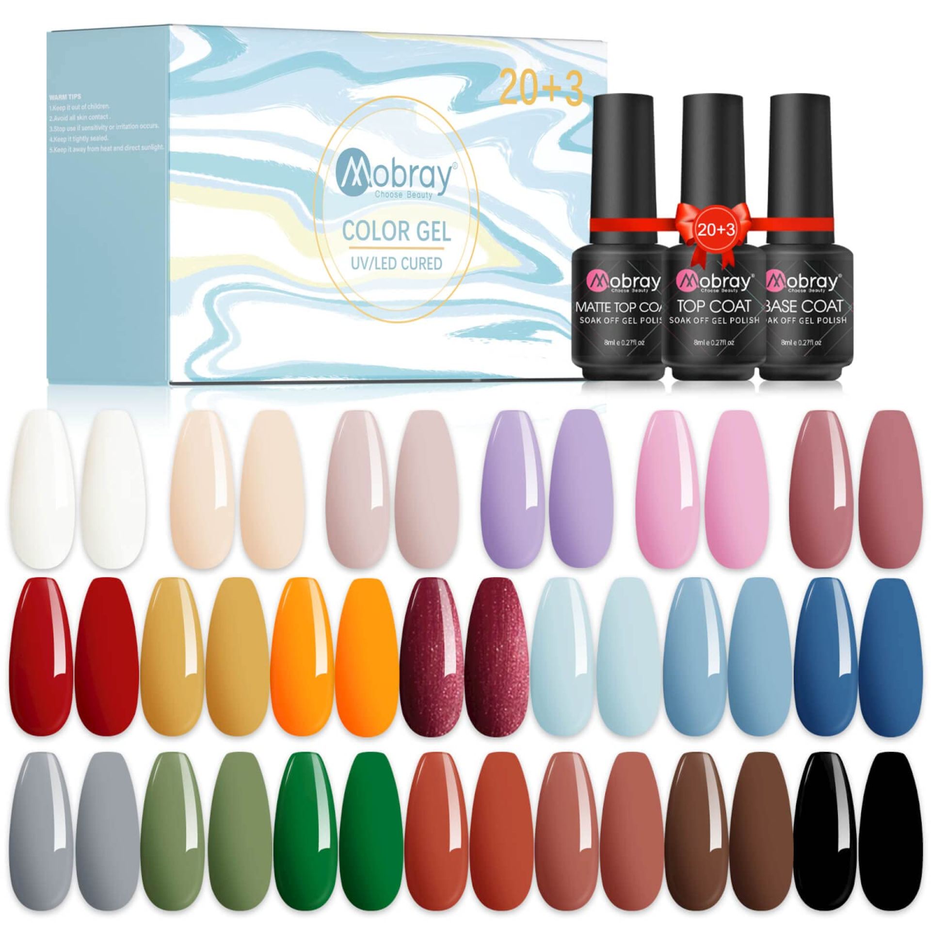 RRP £22.82 Mobray Gel Nail Polish Set