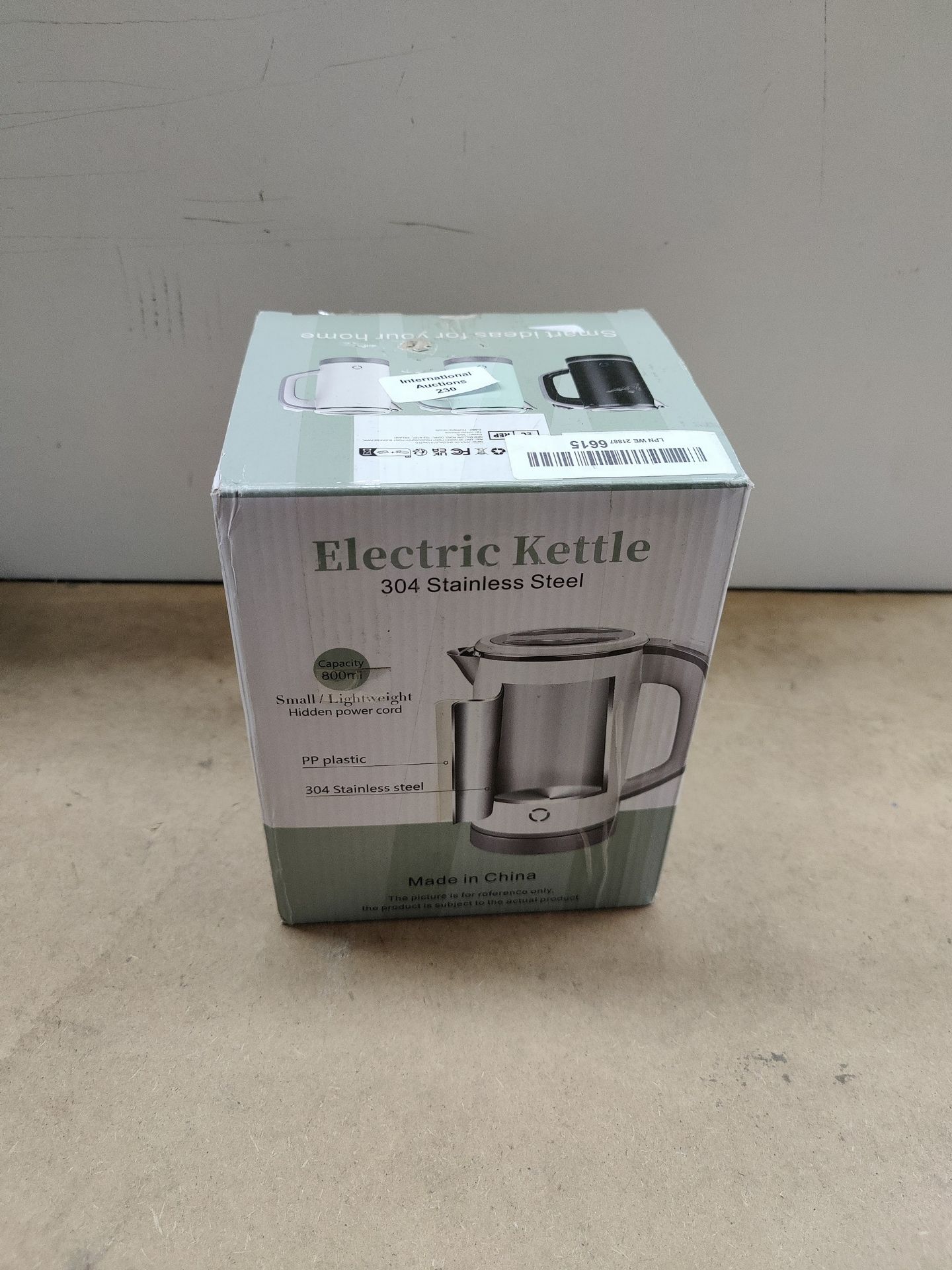 RRP £41.09 HotTopStar 0.8L Portable Mini Electric Kettle Stainless - Image 2 of 2