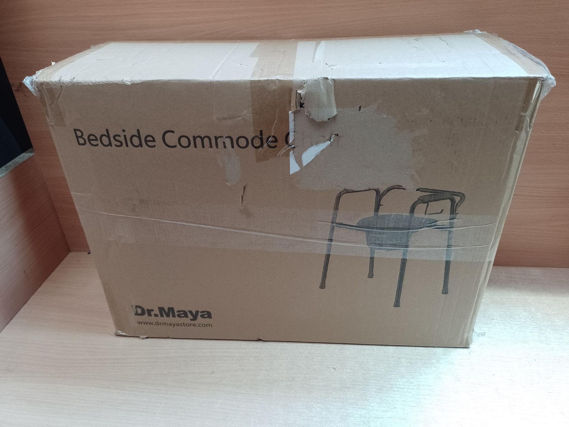 RRP £67.35 Dr. Maya Bedside Commode Chair - Adjustable - Image 2 of 2