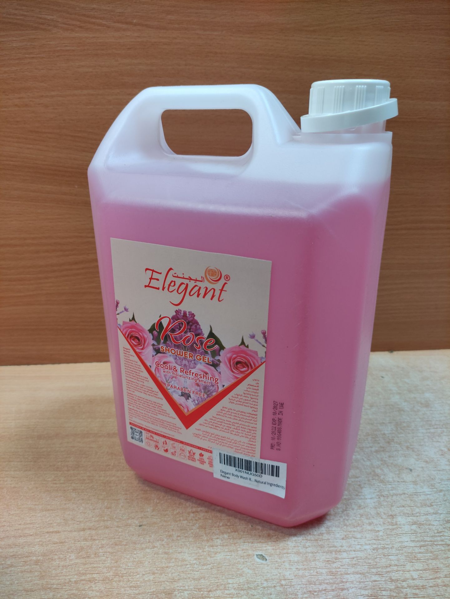 RRP £34.25 Elegant Body Wash REFILL | Rose | 5 Liter | Original Body Wash by ELEGANT - Image 2 of 2