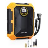 RRP £25.11 AstroAI Tyre Inflator 12V DC Portable Air Compressor