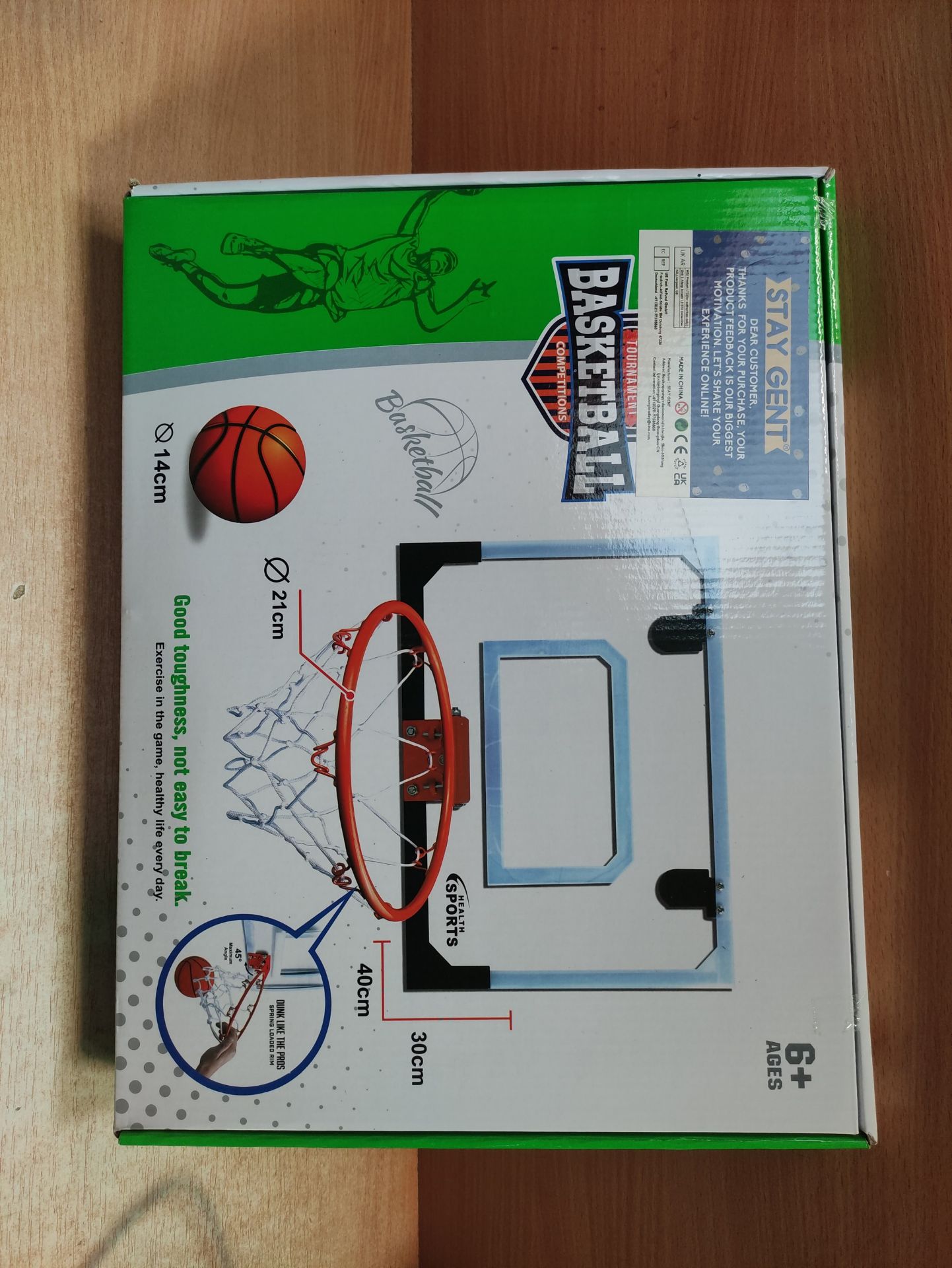 RRP £32.06 STAY GENT Mini Basketball Hoop for Kids and Adults - Image 2 of 2