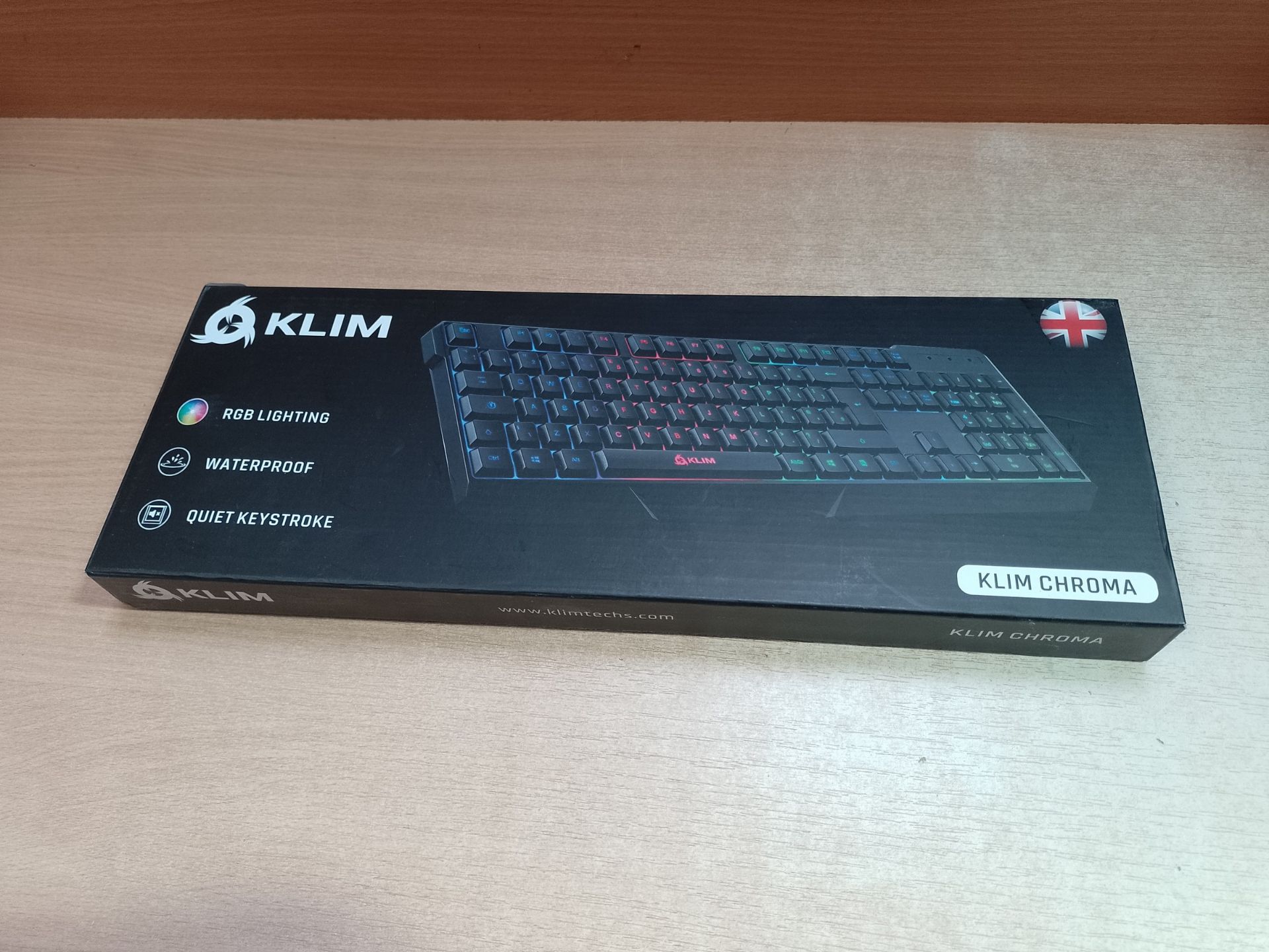 RRP £22.81 KLIM Chroma Gaming Keyboard UK Layout + Slim - Image 2 of 2