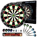 RRP £53.11 Dart Board Set Steel Dart Board Dartboard Set with