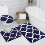 RRP £34.61 McEu Bath Mat Set 3 Piece